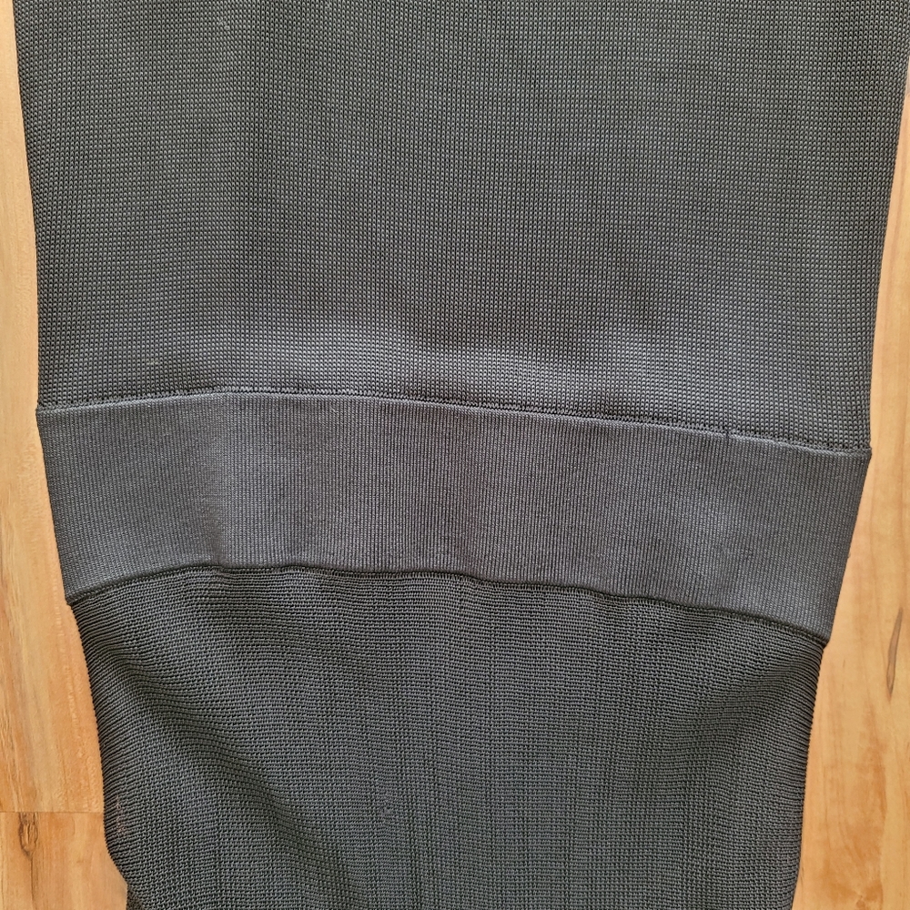A.L.C. Dress Sz XS Black Maxi Long Racerback Stretch Rayon Knit Partially Lined - Picture 4 of 16